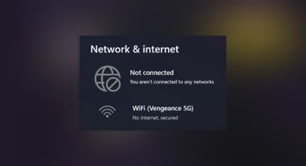 No Internet, Secured Bug in Windows 10/11
