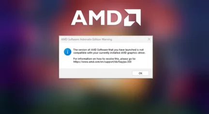 Fix Not Compatible AMD Software While Updating
