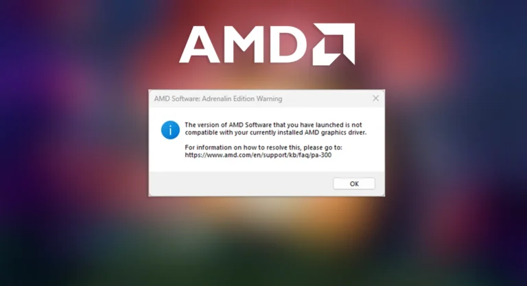 Fix Not Compatible AMD Software While Updating